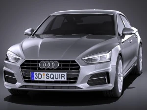 Audi A5 Sportback 2017 3D Model