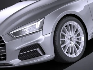 Audi A5 Sportback 2017 3D Model
