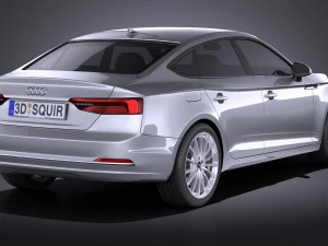 Audi A5 Sportback 2017 3D Model