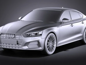 Audi A5 Sportback 2017 3D Model