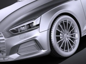 Audi A5 Sportback 2017 3D Model
