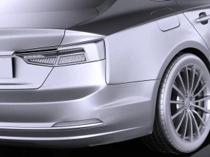 Audi A5 Sportback 2017 3D Model
