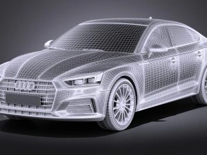 Audi A5 Sportback 2017 3D Model