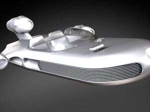 Star Wars X-34 Landspeeder LUK Howercraft Modelo 3D