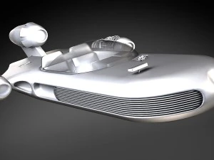 Hovercraft X-34 Landspeeder LUKE di Star Wars Modello 3D