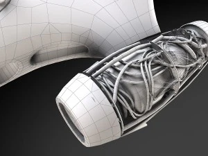 Hovercraft X-34 Landspeeder LUKE di Star Wars Modello 3D