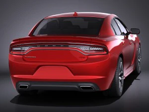 Dodge Charger 2015 vray 3D Model