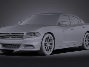 Dodge Charger 2015 vray 3D Model
