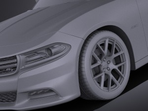 Dodge Charger 2015 vray 3D 模型