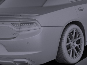 Dodge Charger 2015 vray 3D 模型