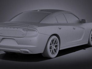 Dodge Charger 2015 vray 3D 模型