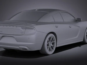 Dodge Charger 2015 vray 3D Model