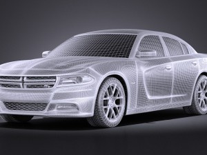 Dodge Charger 2015 vray 3D 模型