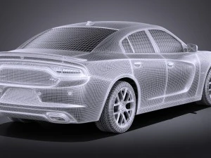 Dodge Charger 2015 vray 3D Model
