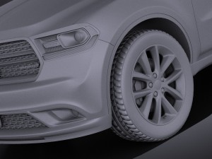 Dodge Durango 2014 vray 3D 모델
