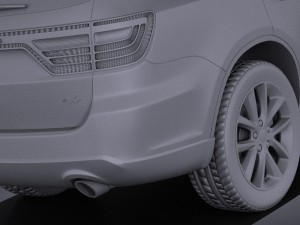 Dodge Durango 2014 vray 3D 모델