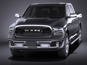 Dodge Ram 1500 Laramie Limited 2015 VRA Lowpoly 3Dモデル