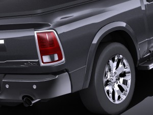 Dodge Ram 1500 Laramie Limited 2015 VRA Lowpoly 3Dモデル