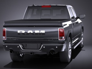 Dodge Ram 1500 Laramie Limited 2015 VRA Lowpoly 3Dモデル