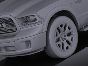 Dodge Ram 1500 Laramie Limited 2015 VRA Lowpoly 3Dモデル