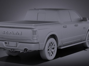 Dodge Ram 1500 Laramie Limited 2015 VRA Lowpoly 3Dモデル