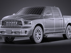 Dodge Ram 1500 Laramie Limited 2015 VRA Lowpoly 3Dモデル