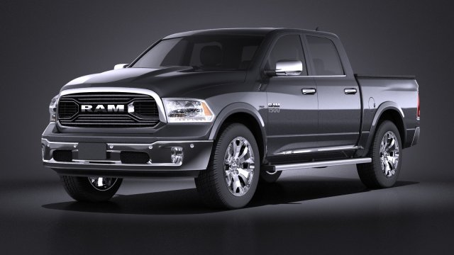 Dodge Ram 1500 Laramie Limited 2015 vray 3Dモデル .c4d .max .obj .3ds .fbx .stl .blend