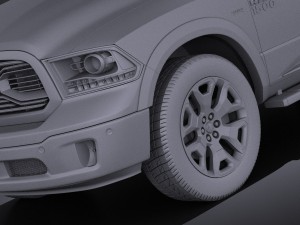 Dodge Ram 1500 Laramie Limited 2015 vray 3Dモデル