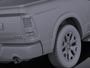 Dodge Ram 1500 Laramie Limited 2015 vray 3Dモデル