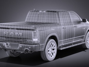 Dodge Ram 1500 Laramie Limited 2015 vray 3Dモデル