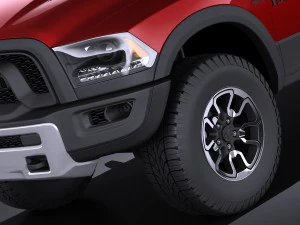 Dodge Ram 1500 Rebel 2015 vray 3D Model