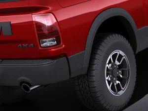 Dodge Ram 1500 Rebel 2015 vray 3D Model