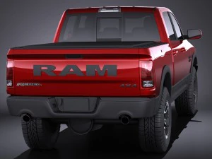 Dodge Ram 1500 Rebel 2015 vray 3D Model
