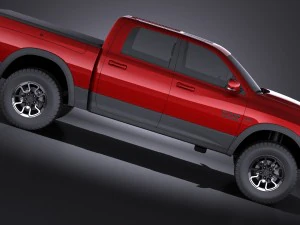 Dodge Ram 1500 Rebel 2015 vray 3D Model