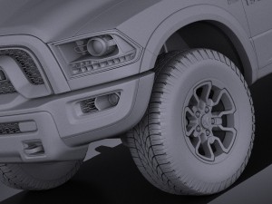 Dodge Ram 1500 Rebel 2015 vray 3D-Modell