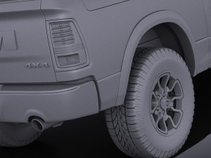 Dodge Ram 1500 Rebel 2015 vray 3D-Modell