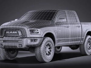 Dodge Ram 1500 Rebel 2015 vray 3D Model