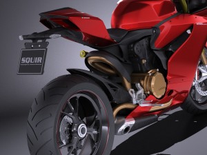 Ducati 1299 Panigale S 2016 vray Model 3D