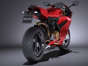 Ducati 1299 Panigale S 2016 vray Model 3D
