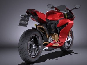 Ducati 1299 Panigale S 2016 vray Model 3D