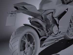 Ducati 1299 Panigale S 2016 vray Model 3D