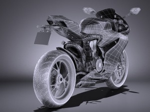 Ducati 1299 Panigale S 2016 vray Model 3D