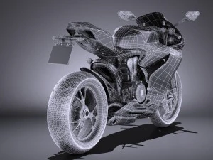 Ducati 1299 Panigale S 2016 vray 3D Model