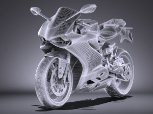 Ducati 1299 Panigale S 2016 vray Model 3D