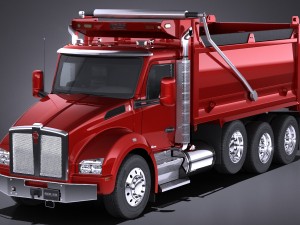 Kenworth T880 2017 Tipper Truck 3D Model