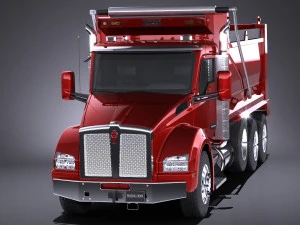 Kenworth T880 2017 Tipper Truck 3D Model