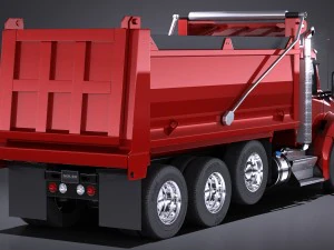 Kenworth T880 2017 Tipper Truck 3D Model
