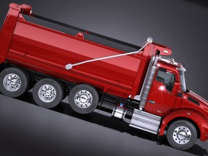 Kenworth T880 2017 Tipper Truck 3D 模型