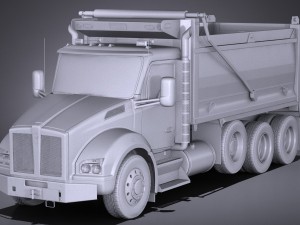 Kenworth T880 2017 Tipper Truck 3D 模型