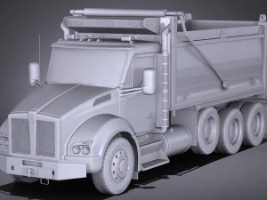 Kenworth T880 2017 Tipper Truck 3D Model